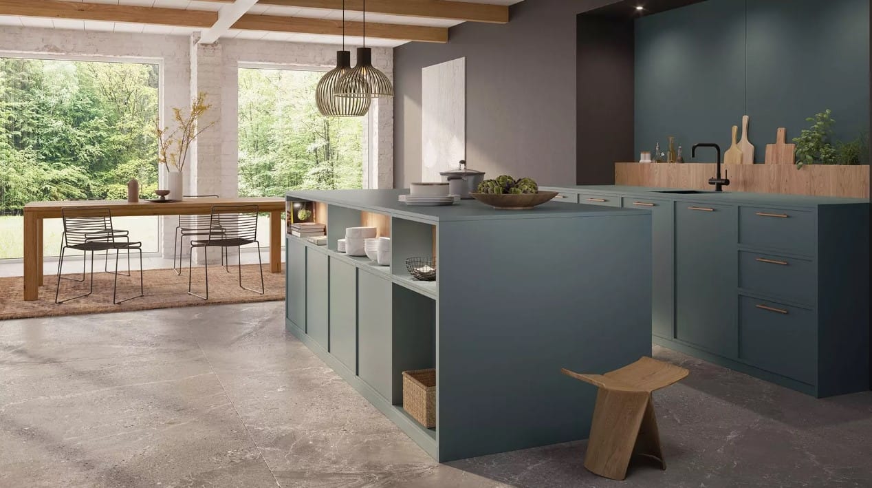 velvet green keuken